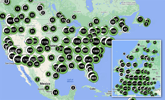 Cloud Plans Network Map image 云计划网络地图映像