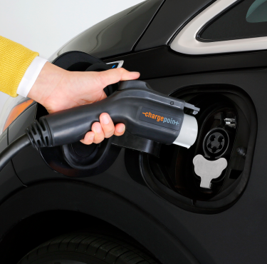 ChargePoint Home Flex getting plugged into EV ChargePoint Home Flex getting plugged into EV