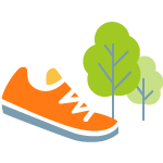 橙鞋绿树图标